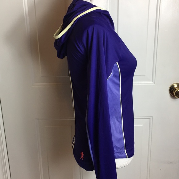 Adidas | athletic running top hoodie small long - Picture 2 of 8